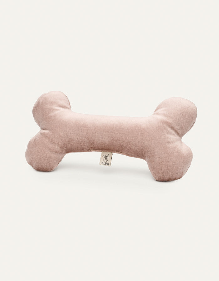 Plush dog bone toy FETCH dusty rose Plush dog bone toy FETCH dusty rose