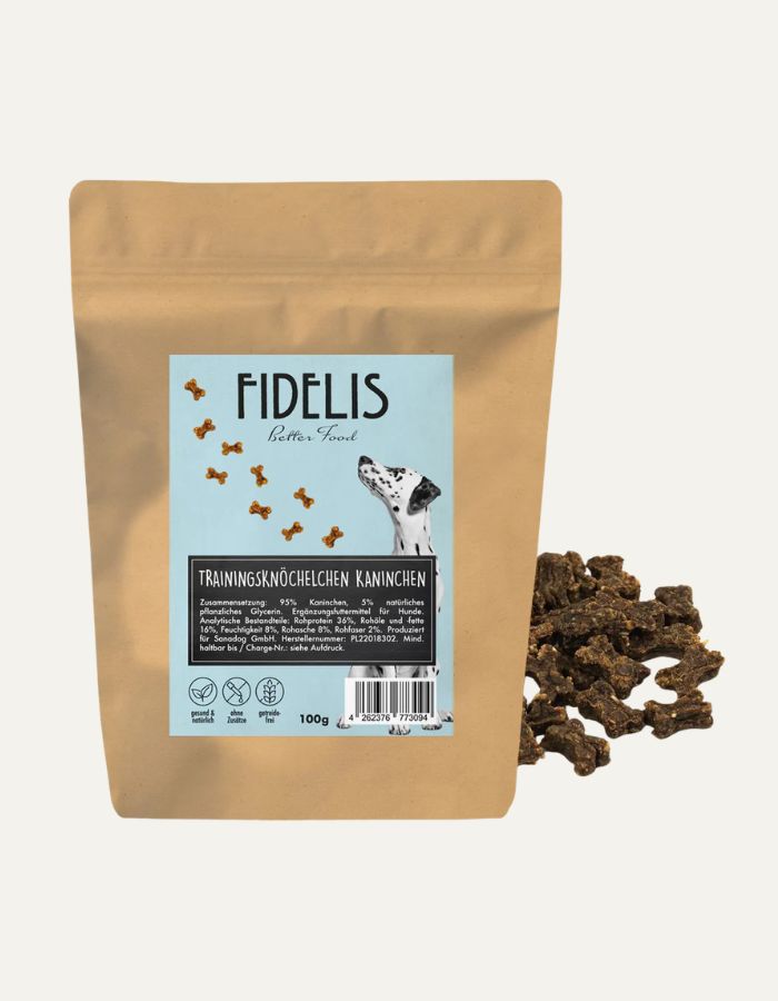 Kostki treningowe z królika (100g) FIDELIS