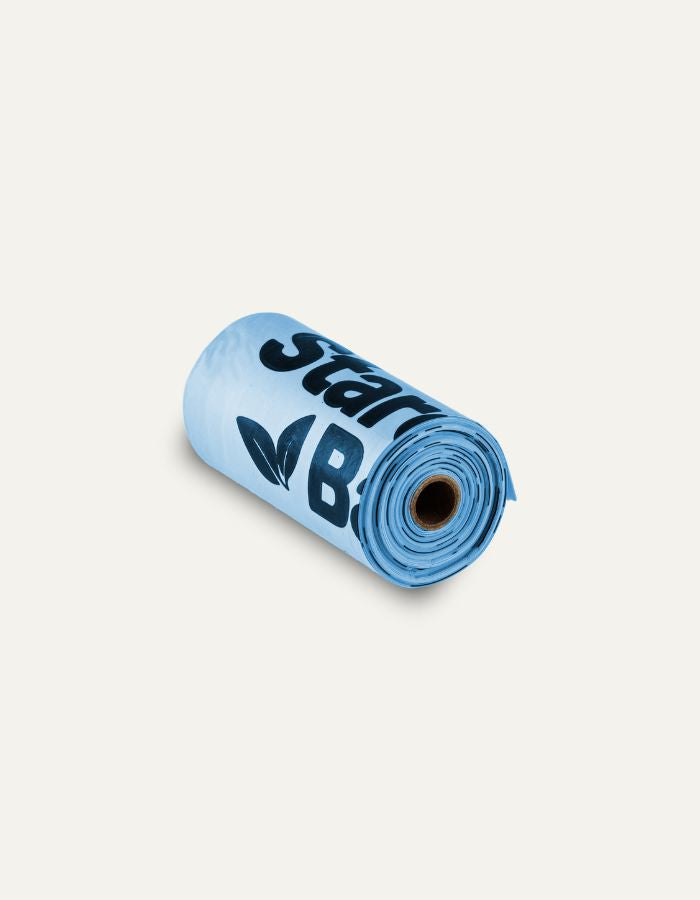 STARCHBAG BIOworki na psie odchody 8 rolek - 120 szt., niebieskie