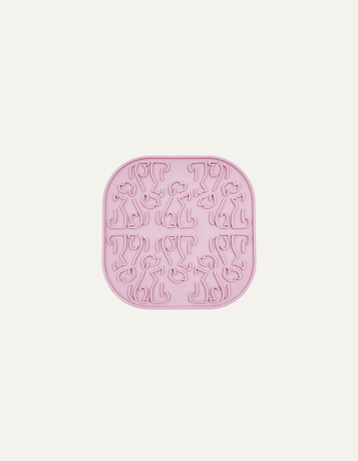 Licking mat for a dog or cat