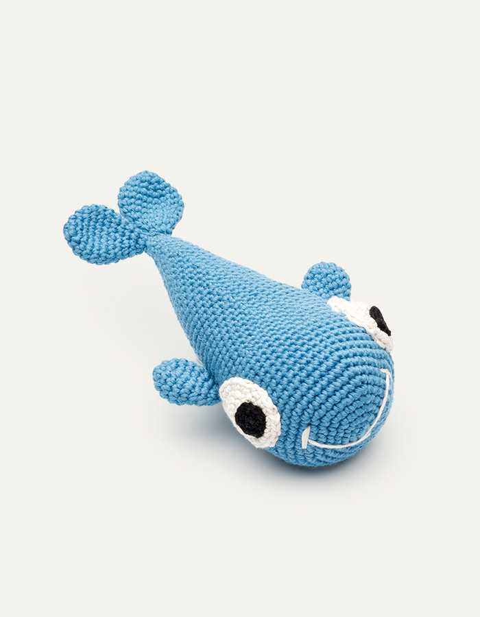 Crochet toy whale BAZYL