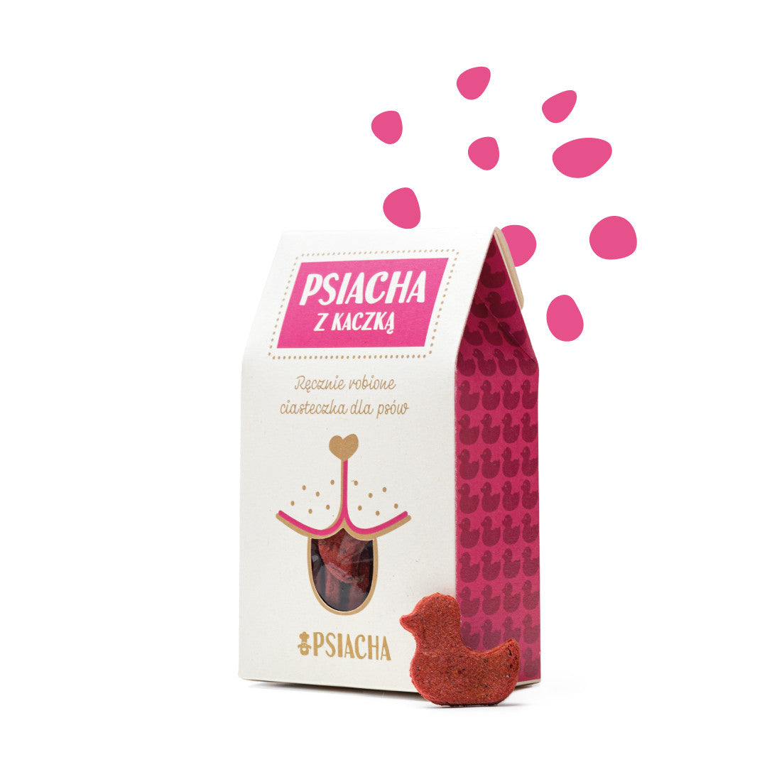 PSIACHA handmade dog treats with duck 100g