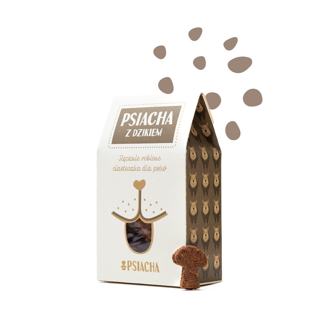 PSIACHA handmade dog treats with wild boar 100g