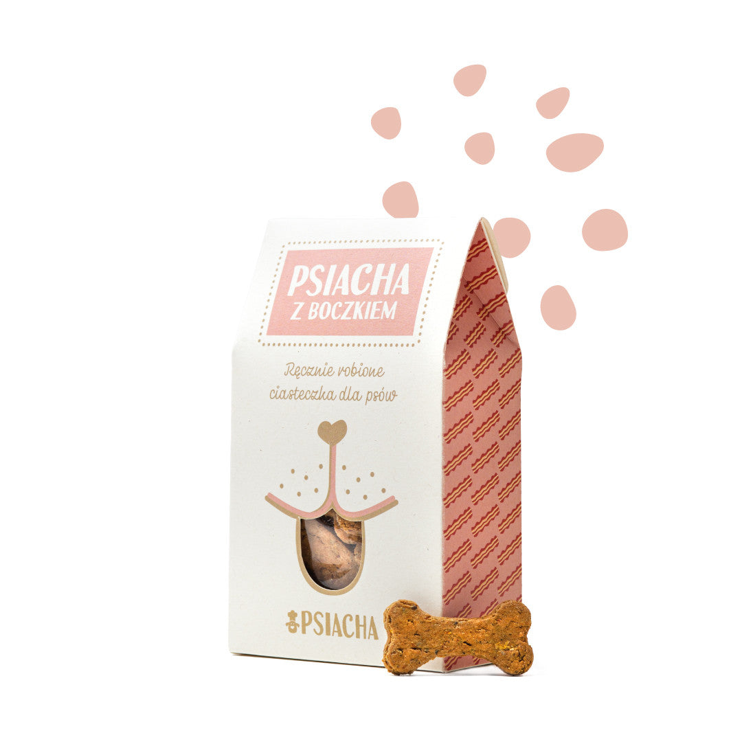 PSIACHA handmade dog treats with bacon 100g