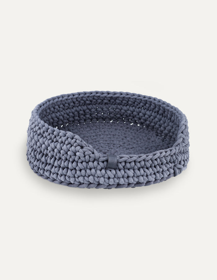 Cat basket COTTON graphite | recycled material