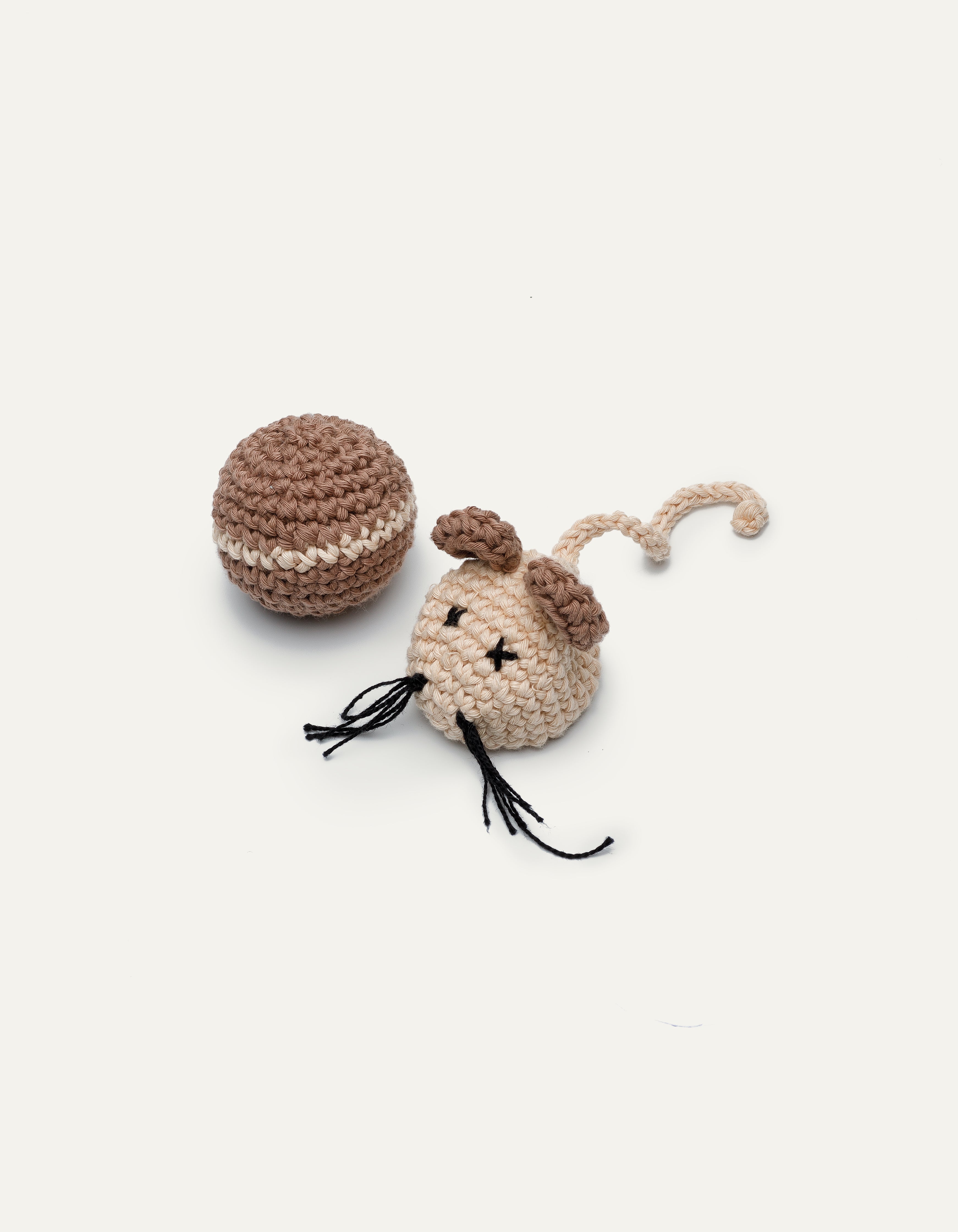 Crochet cat toys set MOUSE