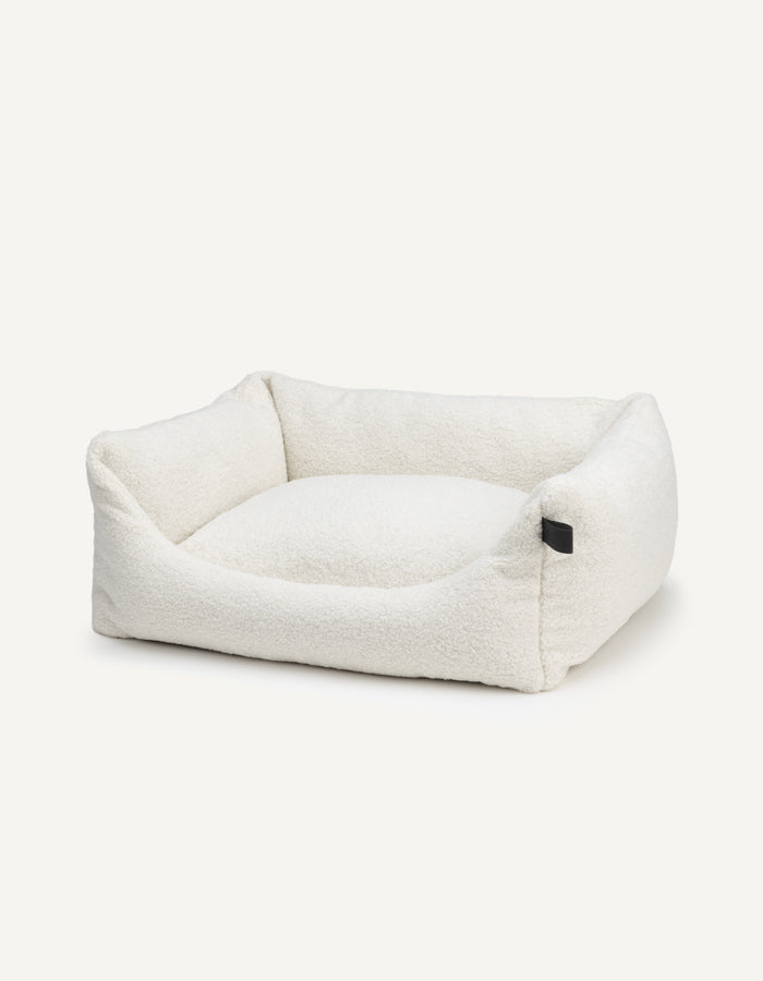 Dog bed TEDDY eco bouclé taupe