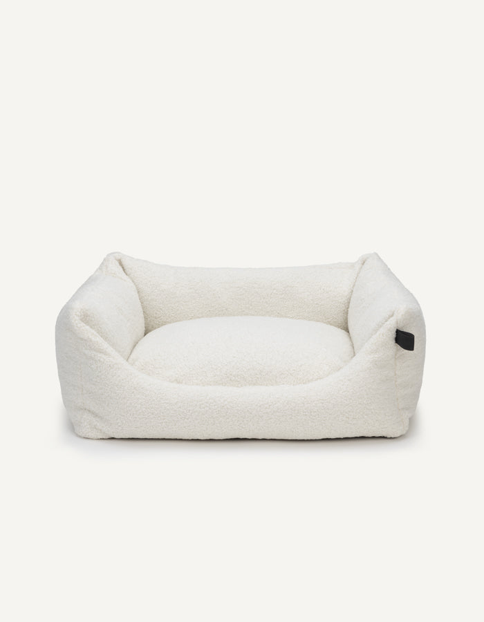 Dog bed TEDDY eco bouclé taupe