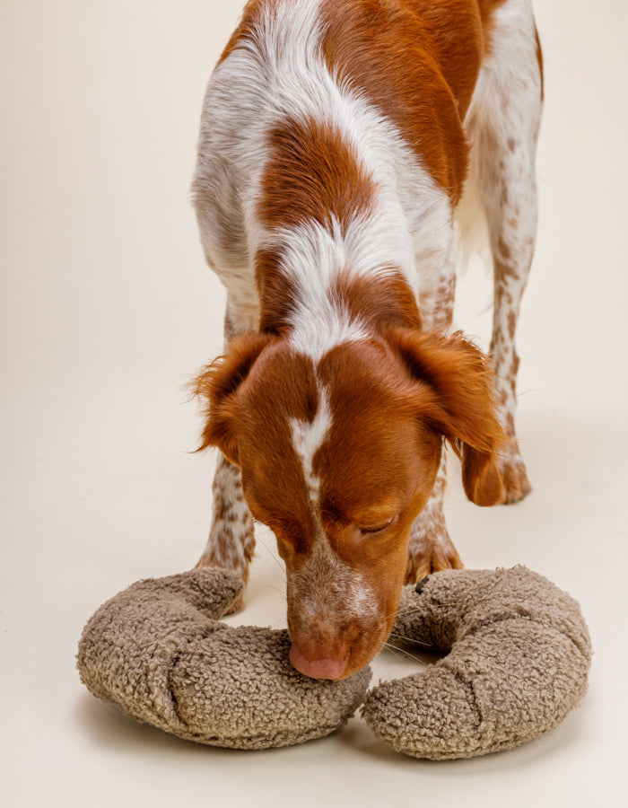 Enrichment plush dog toy CROISSANT