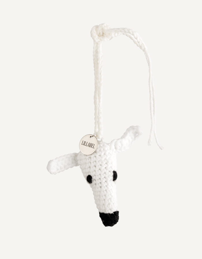 Breloczek szydełkowy chart | charms do torebki LILLABEL